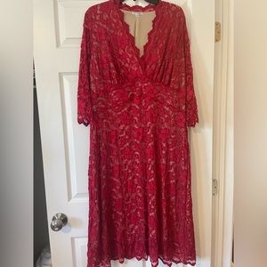 Lacey red dress